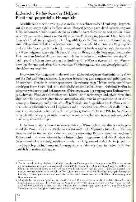 Vorschauseite 5: Eine kleine Phänomenologie des Helfens -Versuch über Husserl