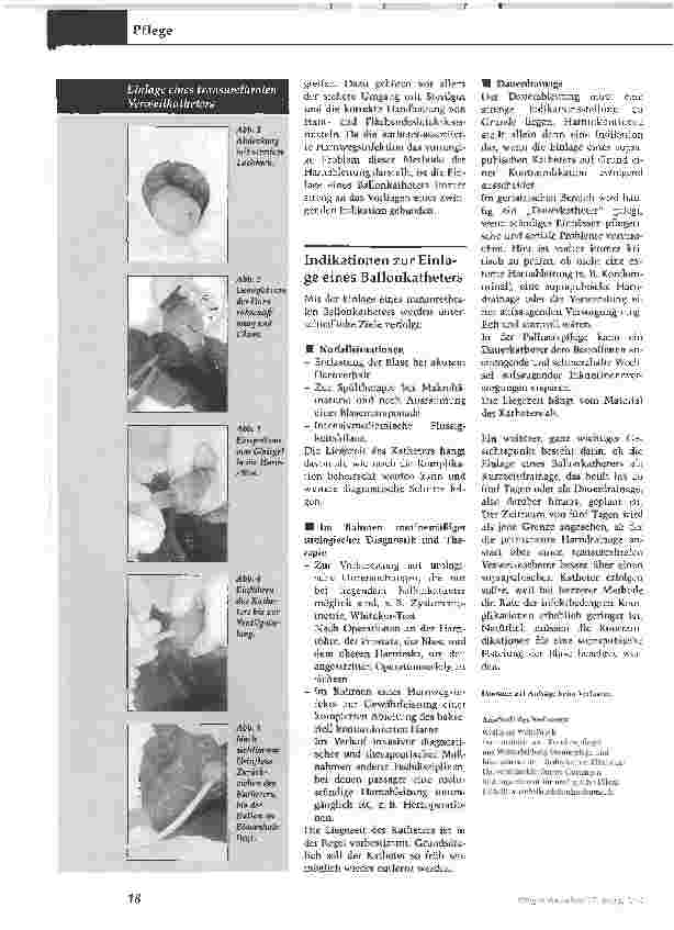 Vorschauseite 2: Katheteranlagen: Brücken für Keime und Bakterien
