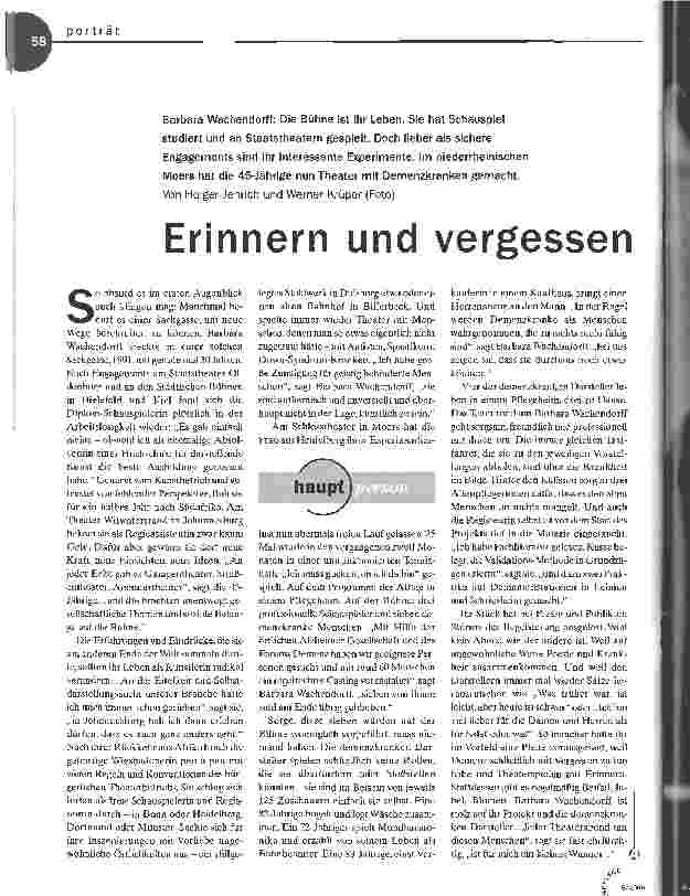 Vorschauseite 1: Erinnern und vergessen