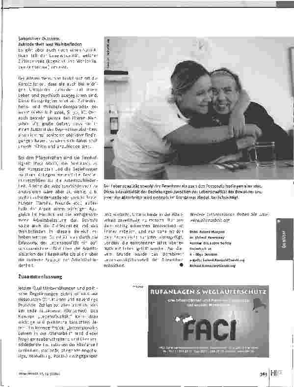 Vorschauseite 4: Lebensqualität statt Qualitätskontrolle (Teil II)