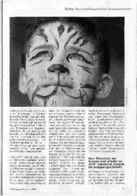 Vorschauseite 2: Cool-Kids - Zähme den Tiger in dir! - Sozialpädagogische Gruppenarbeit mit impulsiven Jungen. Ein Praxisbericht