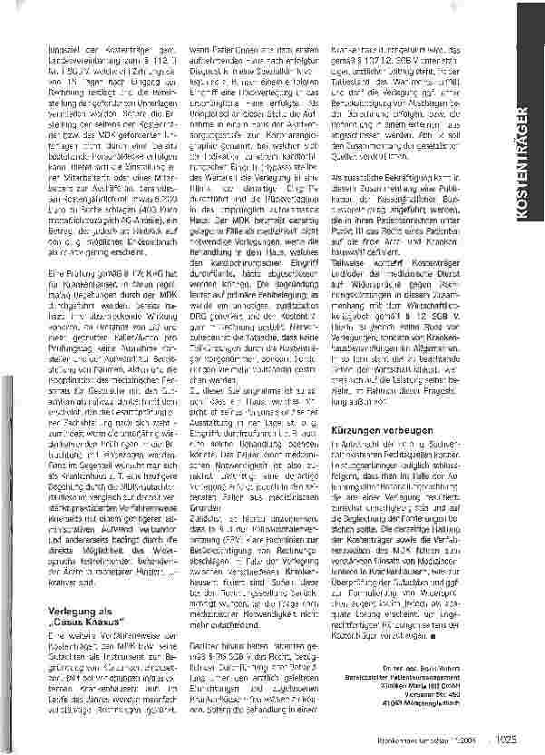 Vorschauseite 3: Nicht gleich nachgeben! - Aktuelle Verfahrensweisen des MDK bei Fallprüfungen und wie Krankenhäuser darauf reagieren sollten