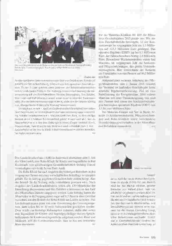 Vorschauseite 4: Rehabilitation in Mecklenburg-Vorpommern Rauer Wind im Reha-Land