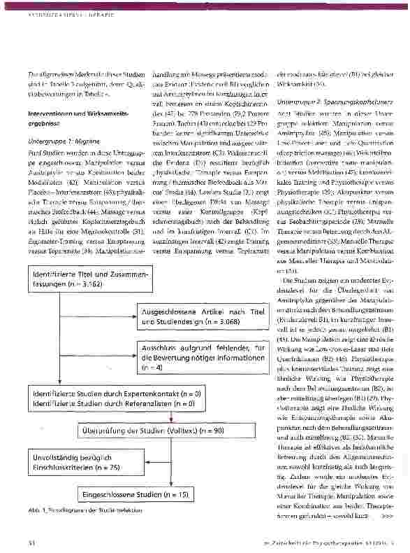 Vorschauseite 5: Effektivität von Manueller Therapie und aktiver Therapie bei Migräne, Spannungskopf schmerz und zervikogenem Kopfschmerz