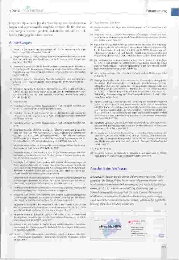 Vorschauseite 6: Die Behandlung von Sonderposten beim Rating von Krankenhäusern