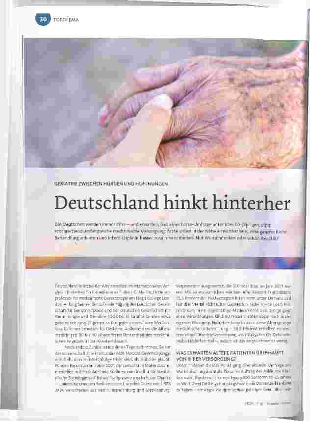 Vorschauseite 1: Deutschland hinkt hinterher