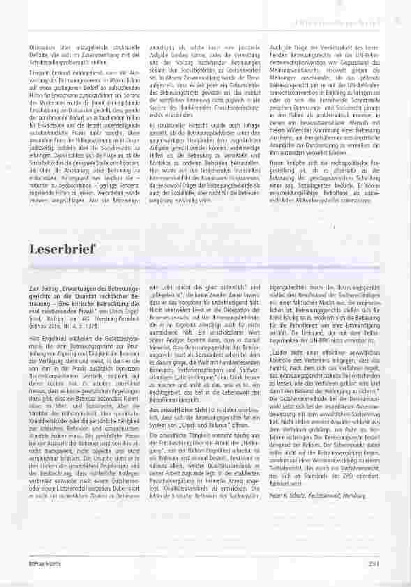 Vorschauseite 2: Juristisches Fachgespräch zur Thematik „Schnittstelle zwischen rechtlicher und sozialer Betreuung“