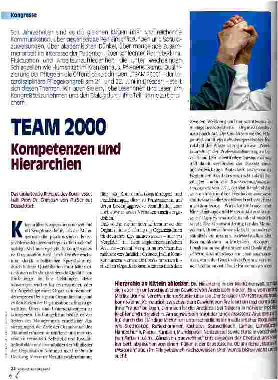 Vorschauseite 1: Team 2000 Kompetenzen und Hierarchien