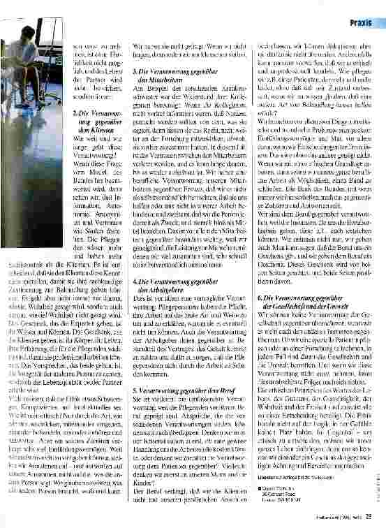 Vorschauseite 2: Die ethische Beziehung in der Pflege