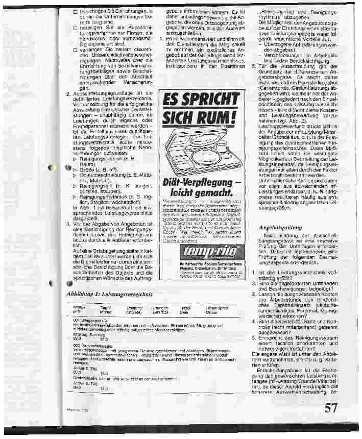 Vorschauseite 3: Externe Dienstleistungen / dargestellt am Beispiel der Unterhaltsreinigung
