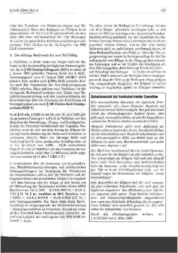 Vorschauseite 2: Gemeinnütziger Verein als Vertragskrankenhaus