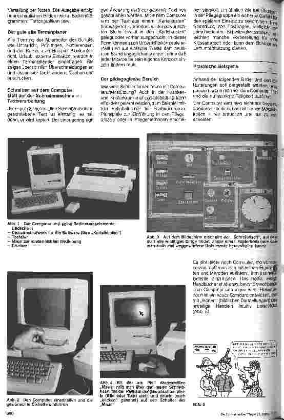 Vorschauseite 2: Elektronische Datenverarbeitung in der Krankenpflege 8. Folge: Computereinsatz in der Krankenpflegeschule