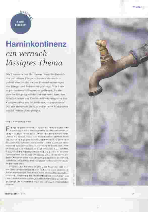 Vorschauseite 1: Harninkontinenz ein vernachlässigtes Thema