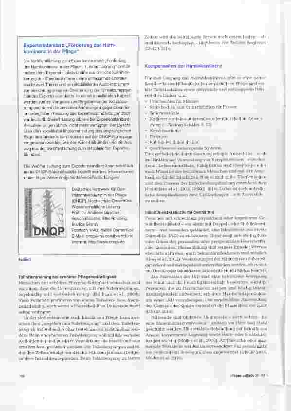 Vorschauseite 4: Harninkontinenz ein vernachlässigtes Thema