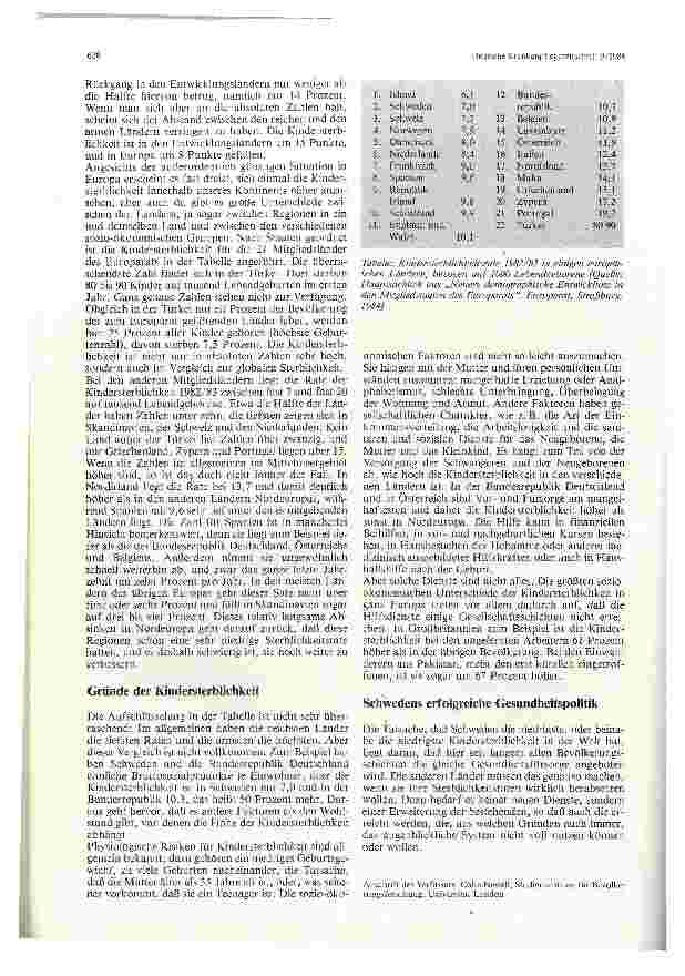 Vorschauseite 2: Lebenserwartung der Neugeborenen