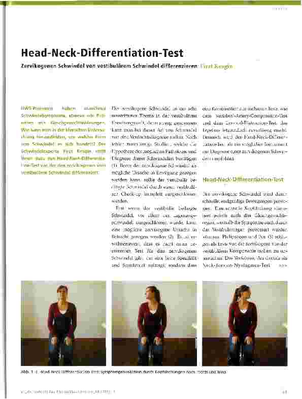 Vorschauseite 1: Head-Neck-Differentiation-Test