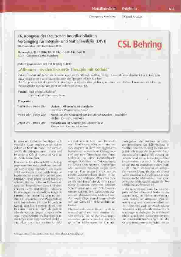 Vorschauseite 5: Arbeitsbedingte Gefährdungen in der Notfallmedizin