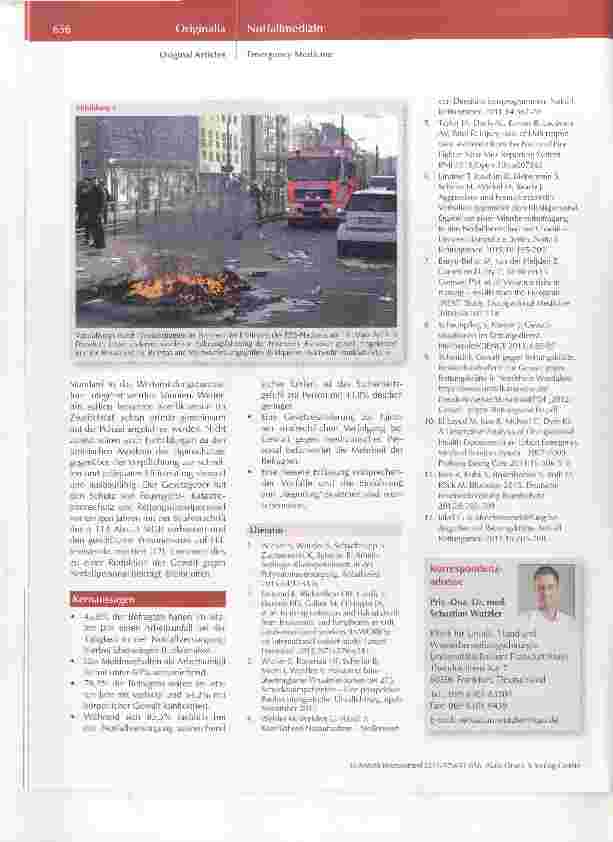 Vorschauseite 6: Arbeitsbedingte Gefährdungen in der Notfallmedizin