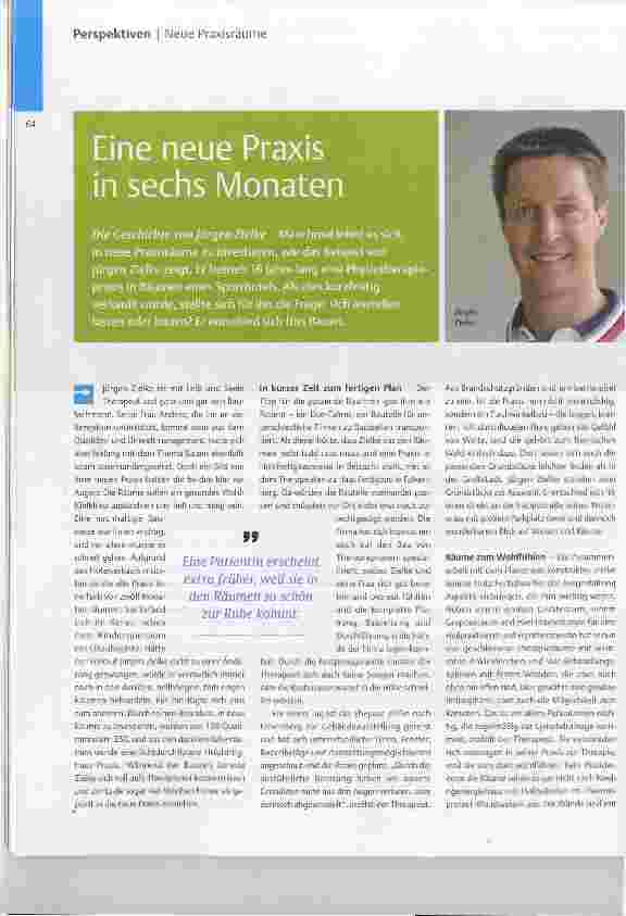 Vorschauseite 1: Eine neue Praxis in sechs Monaten