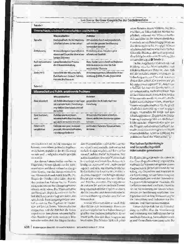 Vorschauseite 2: Epidemiologie und Gesundheitspolitik