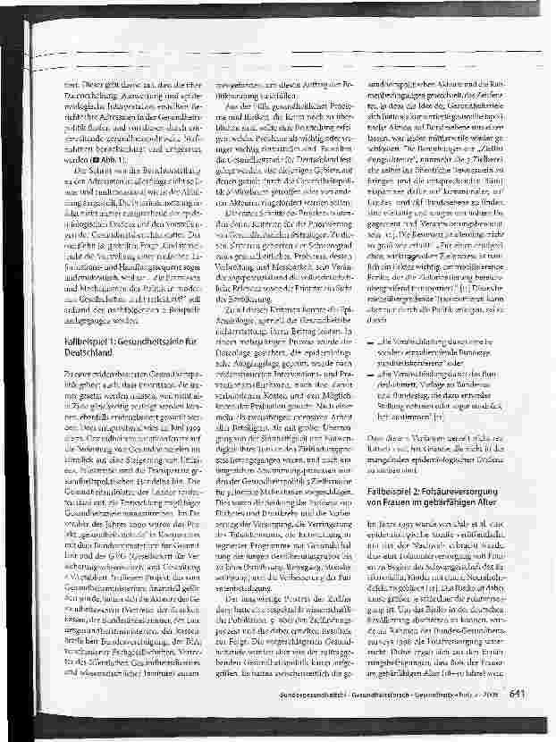 Vorschauseite 5: Epidemiologie und Gesundheitspolitik
