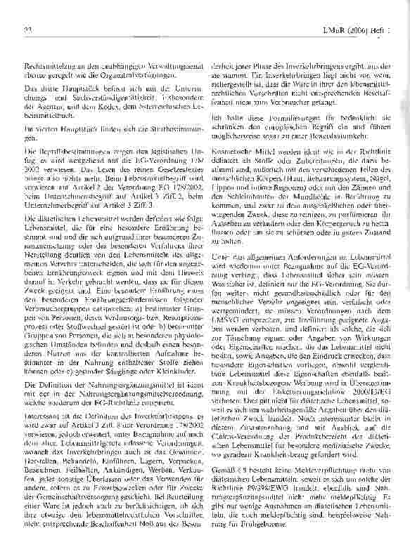 Vorschauseite 2: Das österreichische Lebensmittelsicherheitsund Verbraucherschutzgesetz (LMSVG)
