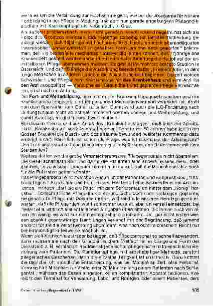 Vorschauseite 3: Arbeitsund Lebensbedingungen des Pflegepersonals
