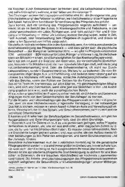 Vorschauseite 4: Arbeitsund Lebensbedingungen des Pflegepersonals