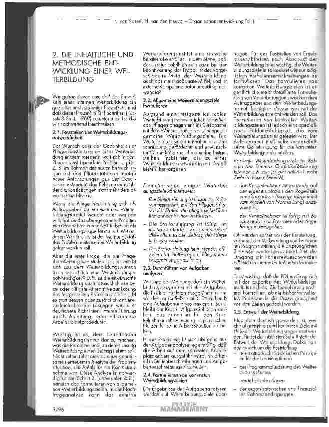Vorschauseite 2: Organisationsentwicklung Teil II: Entwicklung, Durchführung, Bewertung und mögliche Ergebnisse
