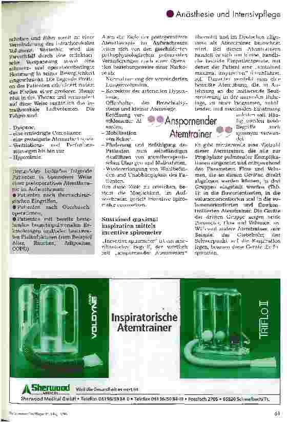 Vorschauseite 2: Incentive spirometer zur postoperativen Atemtherapie im Aufwachraum