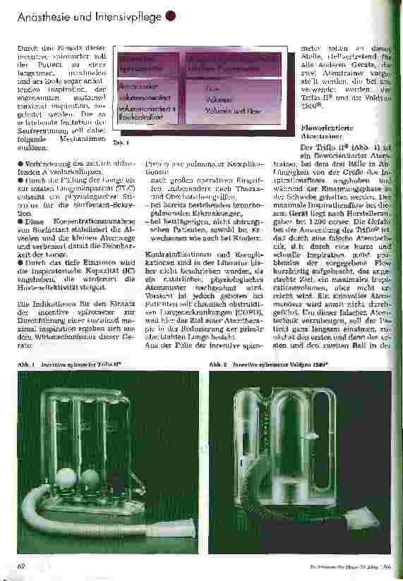 Vorschauseite 3: Incentive spirometer zur postoperativen Atemtherapie im Aufwachraum