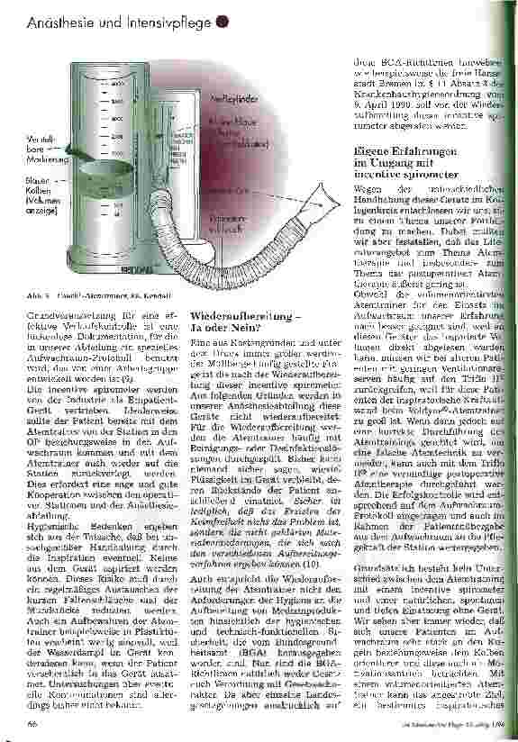 Vorschauseite 6: Incentive spirometer zur postoperativen Atemtherapie im Aufwachraum