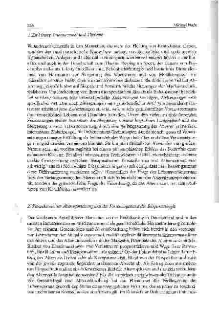Vorschauseite 2: Biomedizin als Jungbrunnen? - Zur ethischen Debatte über künftige Optionender Verlangsamung des Alterns1