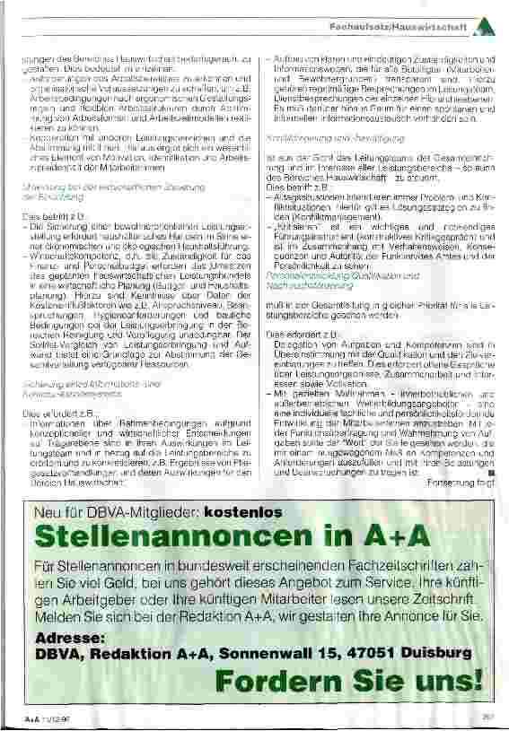Vorschauseite 6: Hauswirtschaft: Alltagskultur mitgestalten und Arbeitsorganisation im Team (Teil 2)