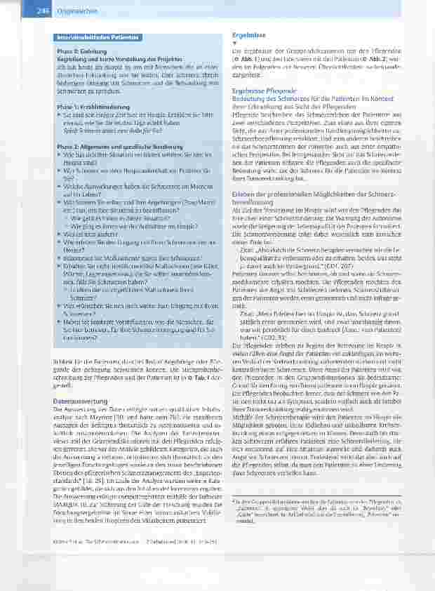 Vorschauseite 4: Die Schmerzsituation von Patienten mit Tumorschmerzen in Hospizen Ergebnisse einer qualitativen Studie in Münsterschen Hospizen