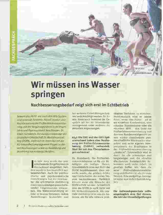 Vorschauseite 1: Wir müssen ins Wasser springen