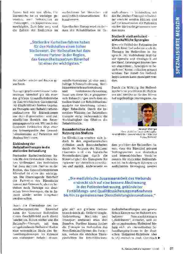 Vorschauseite 2: Synergien im Kurwesen effektiv nutzen