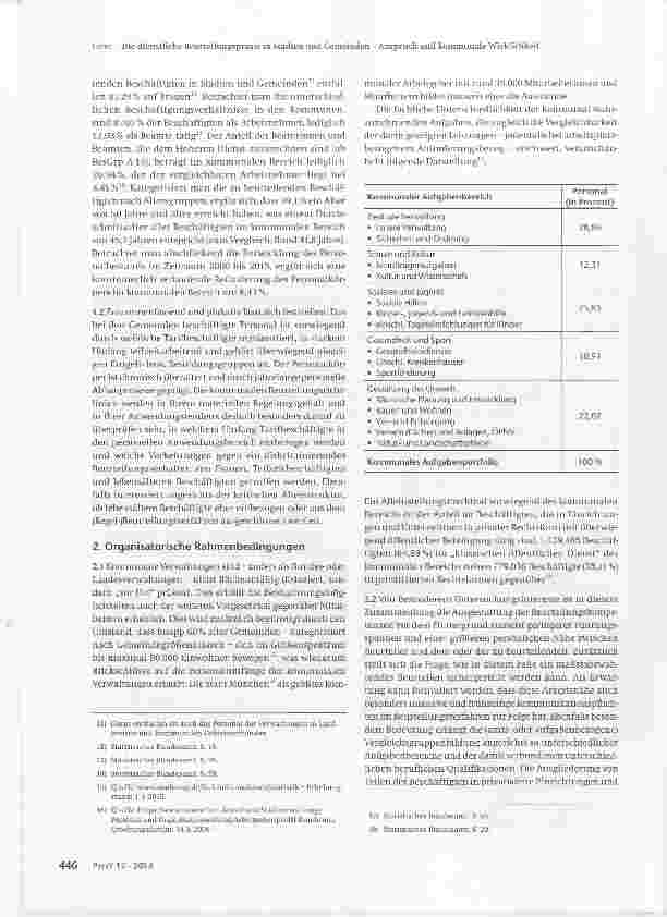 Vorschauseite 3: Die dienstliche Beurteilungs-praxis in Städten und Gemeinden Anspruch und kommunale Wirklichkeit
