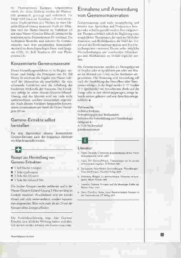 Vorschauseite 4: Gemmotherapie für Frauen Wirkungsprinzip, Herstellung und Anwendung