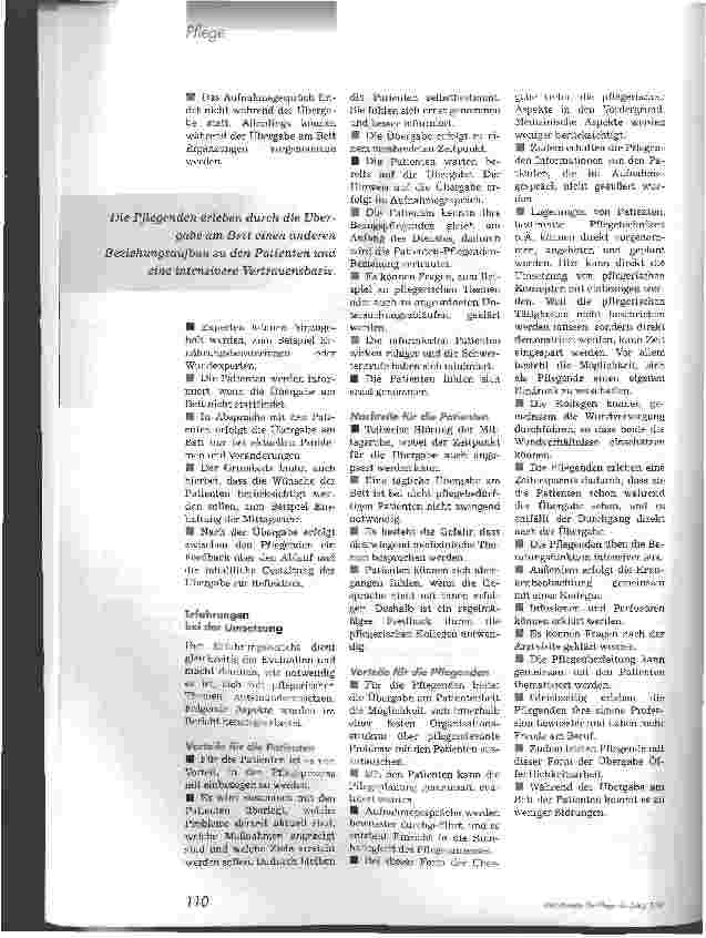 Vorschauseite 3: Übergabe am Patientenbett