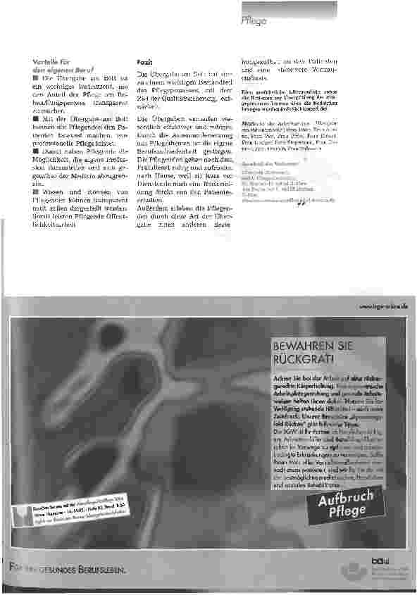 Vorschauseite 4: Übergabe am Patientenbett