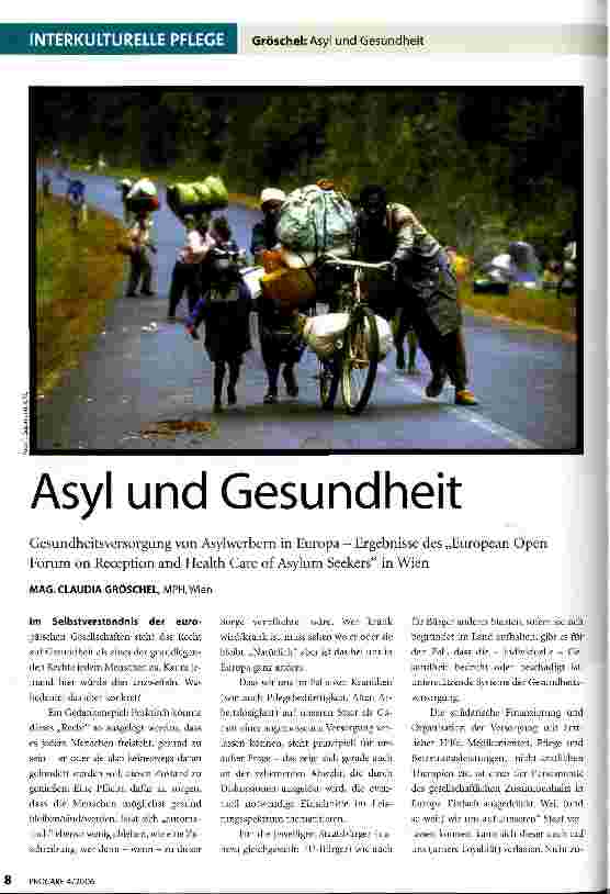 Vorschauseite 1: Asyl und Gesundheit