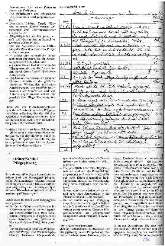 Vorschauseite 2: Pflegekokumentation - Pflegeplanung Ein Tag mit Ingo Schomburg