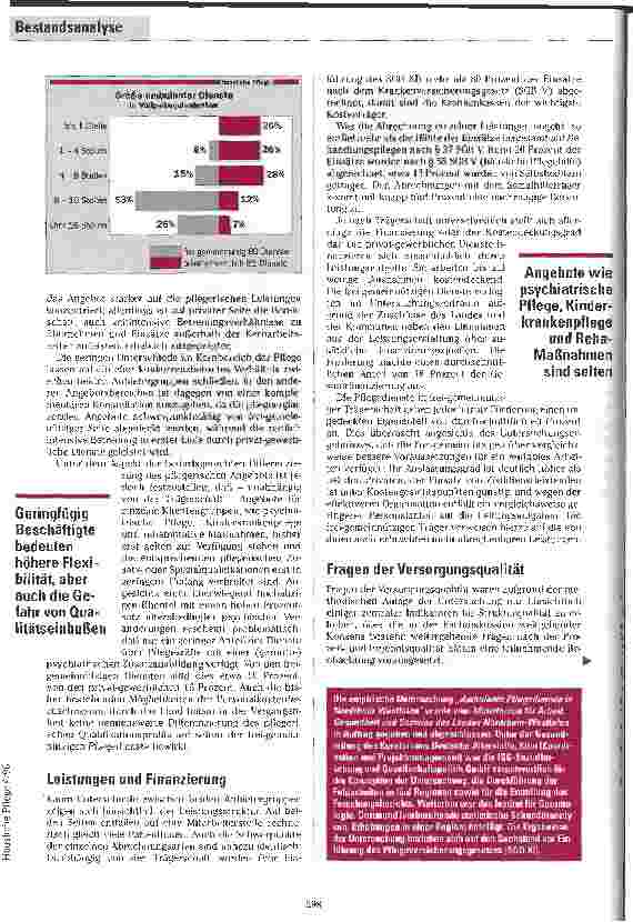 Vorschauseite 3: Private und frei-gemeinnützige Dienste im Vergleich Ambulante Pflegedienste in Nordrhein-Westfalen - Bestandsaufnahme in typischen Regionen