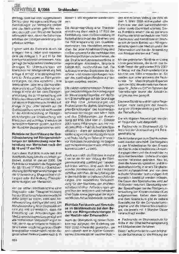 Vorschauseite 2: Strahlenschutz