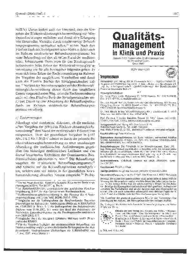 Vorschauseite 5: Haftung der Krankenkassen im Zusammenhang mit strukturierten Behandlungsprogrammen -Qualitative Anforderungen an die Aufklärung, Beratung und Information durch Krankenkassen
