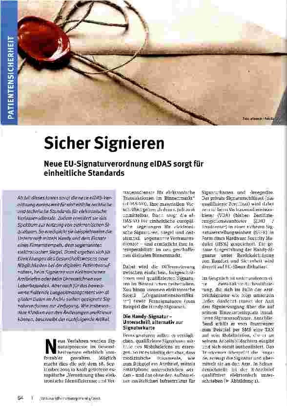 Vorschauseite 1: Sicher Signieren
