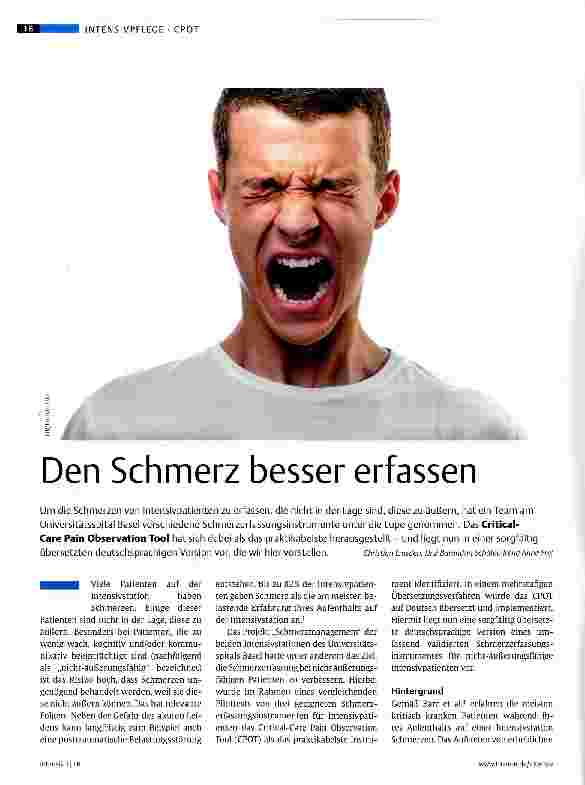Vorschauseite 1: Den Schmerz besser erfassen