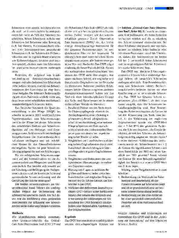 Vorschauseite 2: Den Schmerz besser erfassen