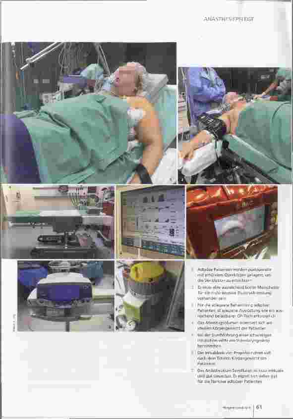 Vorschauseite 3: Schwergewichtige benötigen spezielle Anästhesie